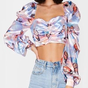 silk crop top